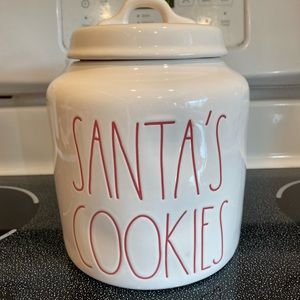 Rae Dunn Christmas Santa’s Cookies Canister